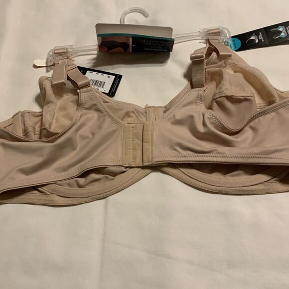 Lilyette by Bali Size 42DD beautiful lace ultimate smoothing & support underwire - Picture 6 of 7